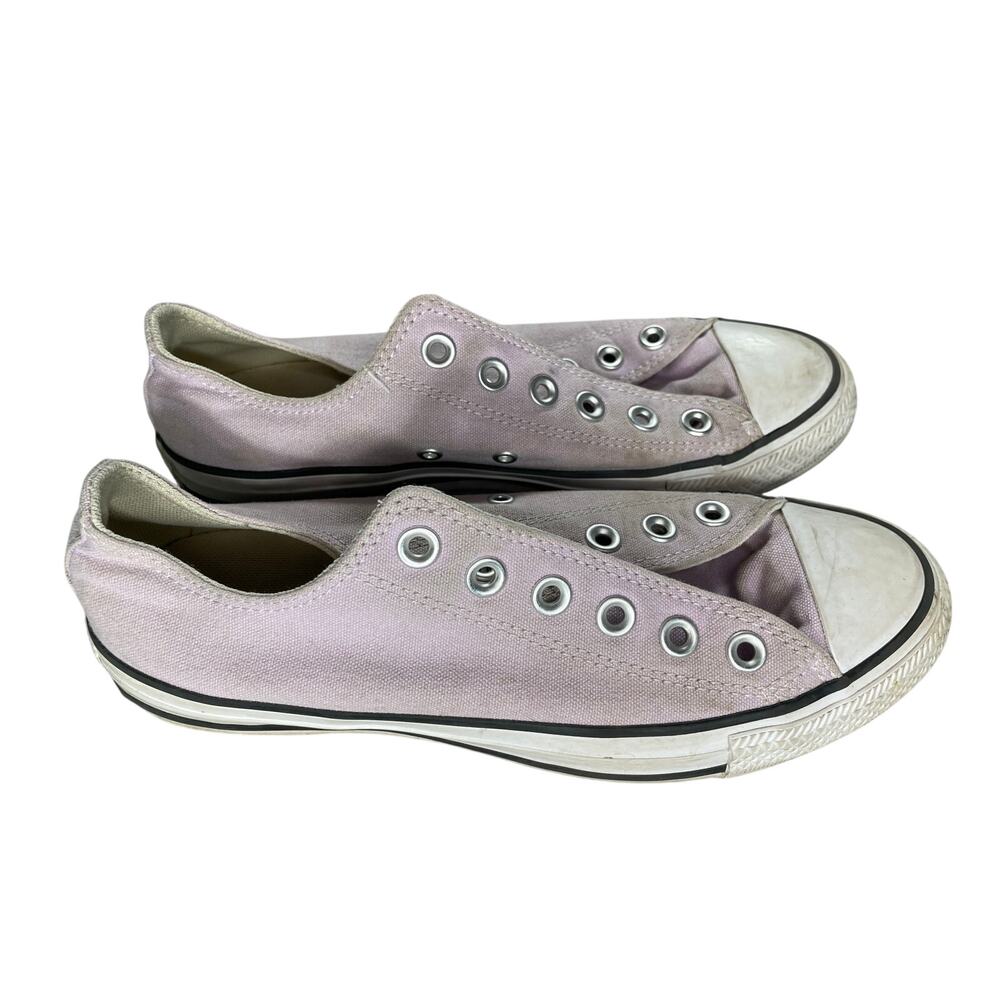 Converse Womens Shoes Womens Size 7 Purple Lavender Low Top Sneakers No Laces